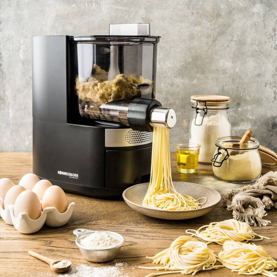 Rommelsbacher Pastarella Automatische Pastamaker PM 220 – Verse Pasta Maken – 7 Pasta Vormpjes – Met Geïntegreerde Weegschaal & Watertank