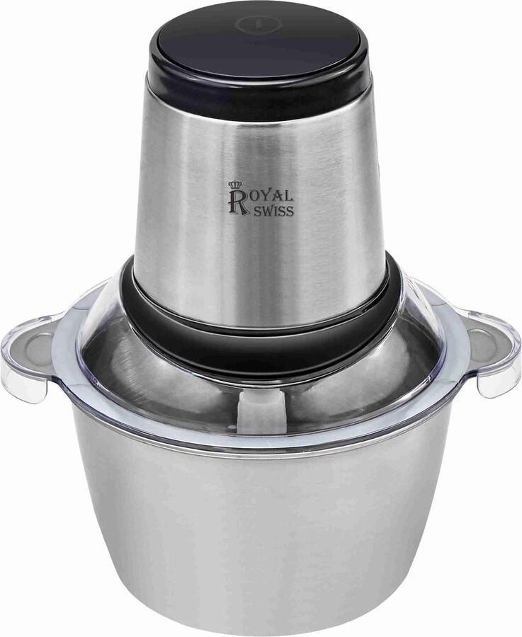 Rommelsbacher Royal Swiss Elektrische Hakmolen met RVS Kom Vlees Groente Fruit Kruiden Noten 1.8L - Foto 1