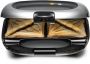 Rommelsbacher XL Tosti-ijzer ST 1000 – Sandwichmaker met Antiaanbaklaag – Voor 2 Grote Tosti s – Diepe Bakplaten & Overloopbeveiliging – 1000W - Thumbnail 1