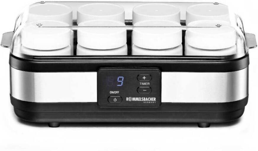 Rommelsbacher Yoghurtmaker JG 40 – 8 glazen potjes – 1 2 liter totaal – Instelbare timer – Nauwkeurige temperatuurregeling – Zelfgemaakte yoghurt zonder toevoegingen - Foto 7