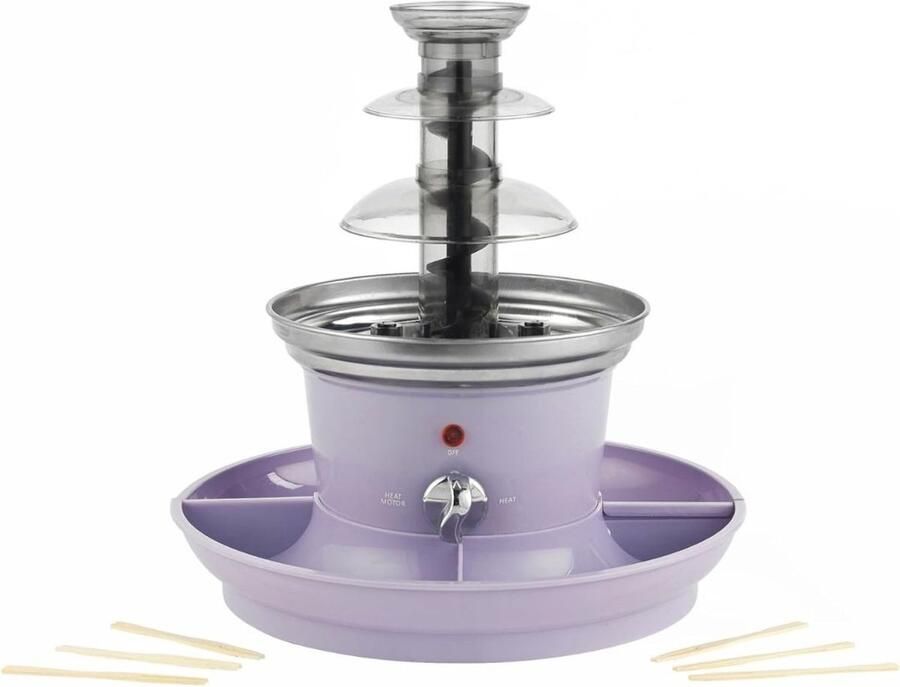 RONN Chocoladefontein Chocolade fontein Chocolade druppels Paars ‎26cm x 26cm x 28cm