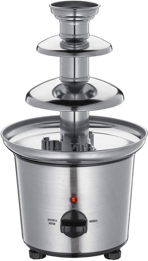 MMP Chocoladefontein Chocolade fontein Chocolade druppels Zilver 19cm x 19cm x 33cm