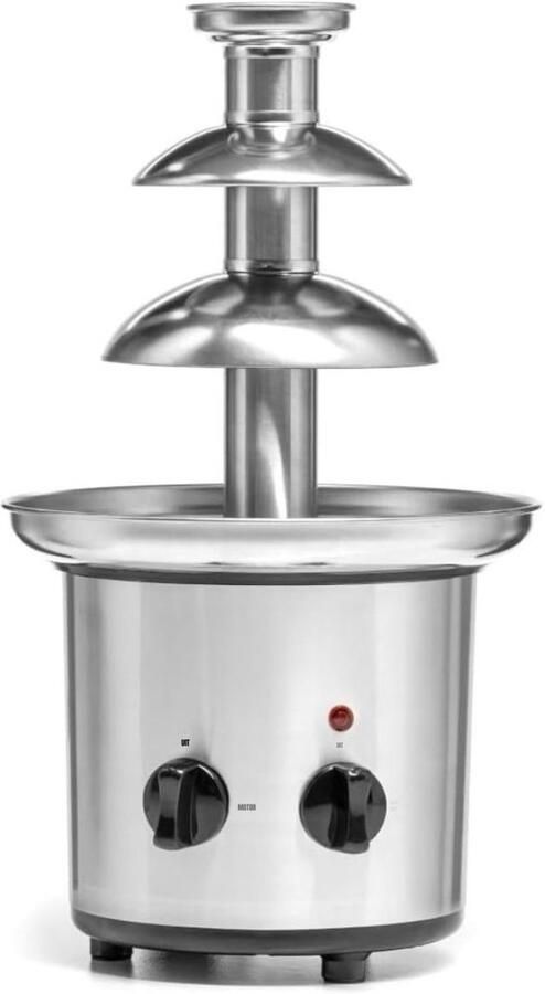 RONN Chocoladefontein Chocolade fontein Chocolade druppels Zilver 21cm x 21cm x 39cm