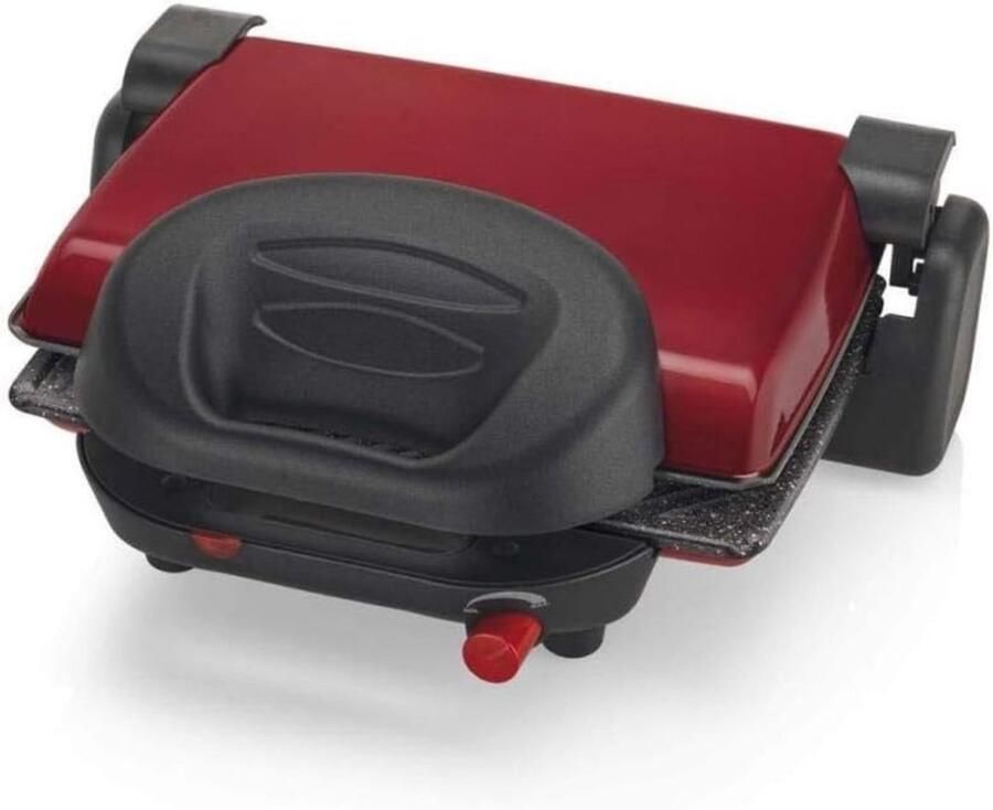 RONN Contactgrill Met Uitneembare Platen Contactgrill Multi Grill Rood 31cm x 41cm x 12cm