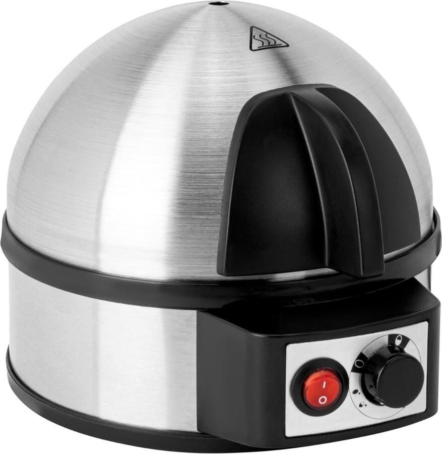 RONN Eierkoker electrisch Eierkoker met timer Zilver 22cm x 16cm x 19cm