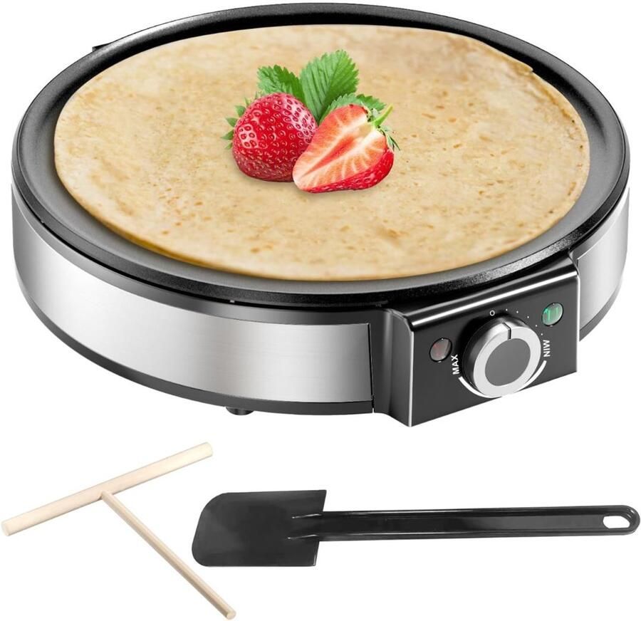 RONN Pannenkoekenmaker Pancake maker Pannenkoek Zilver ‎‎33cm x 37cm x 11cm