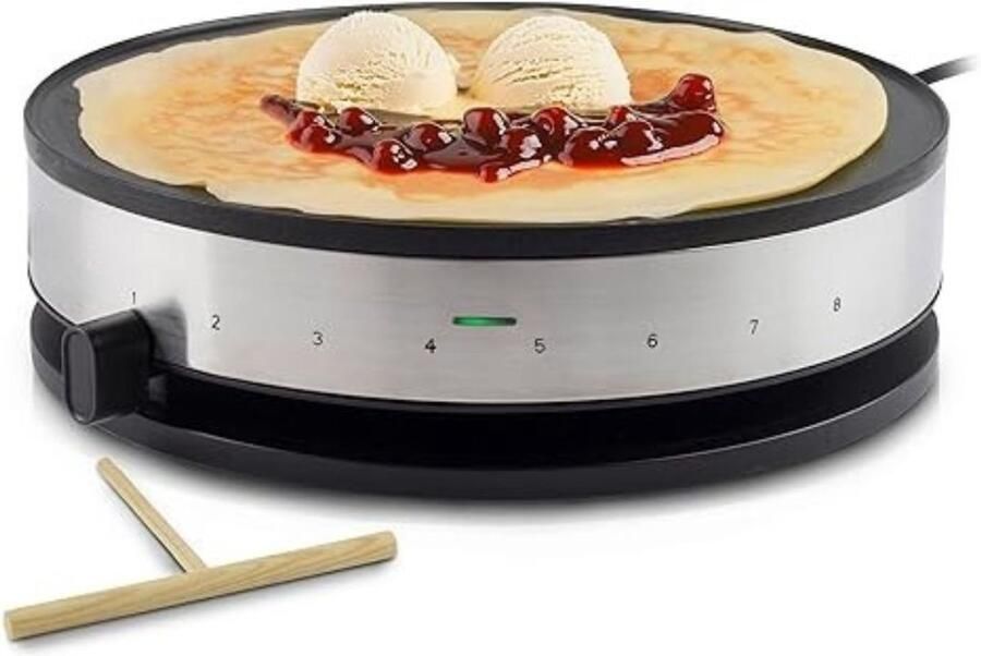 RONN Pannenkoekenmaker Pancake maker Pannenkoek Zwart ‎33cm x 33cm x 10 cm