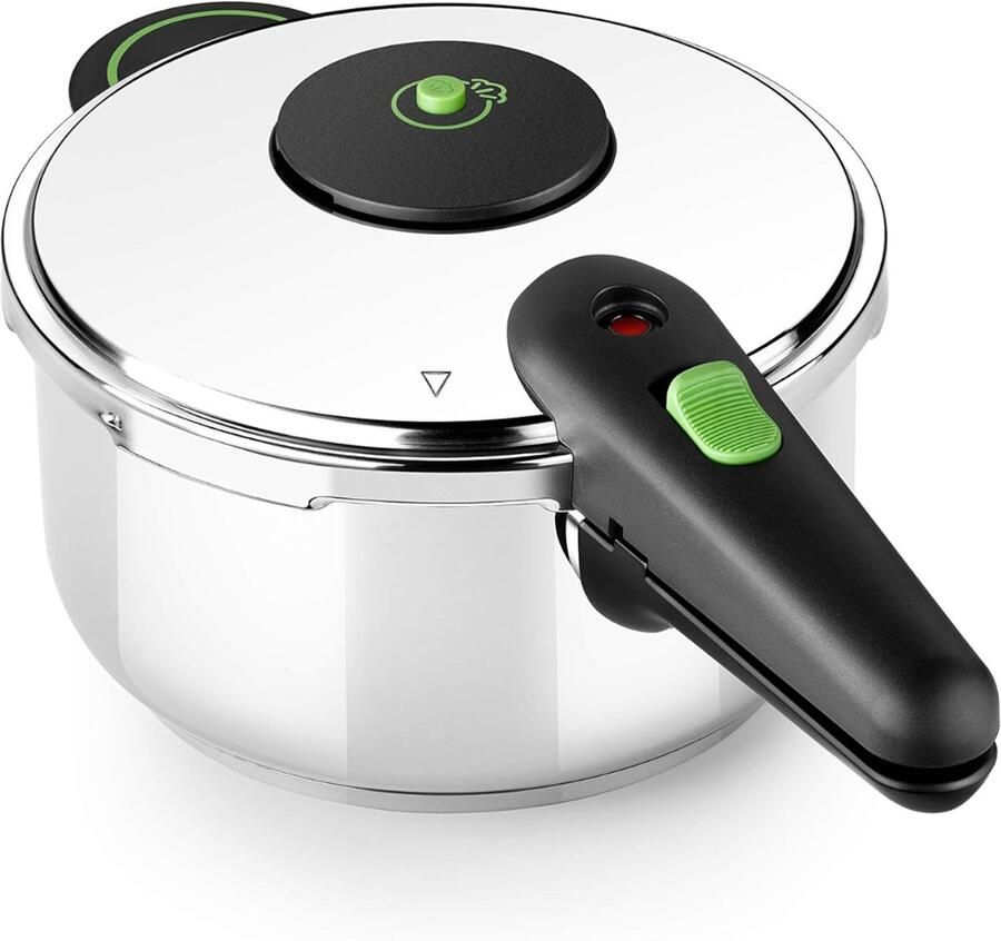 RONN Snelkookpan Inductie Slowcooker Snelkookpan Elektrisch 4L Zilver 18cm x 18cm x 12cm