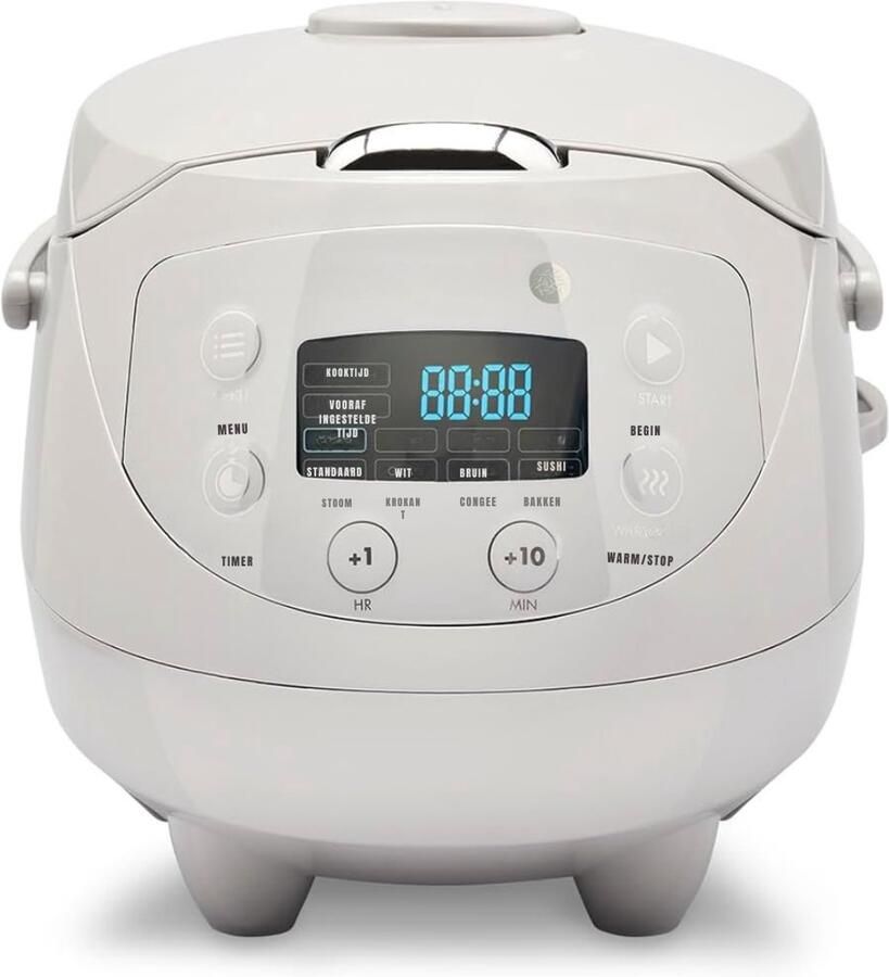 Florixa Stoomkoker Stoomkokers Stoompan Grijs 32cm x 23cm x 22cm