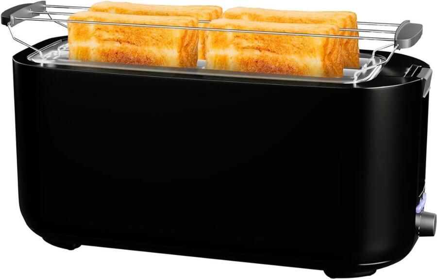 RONN Tosti Apparaat Broodrooster Tosti Apparaat Tosti Broodrooster Zwart- 38cm x 15cm x 18cm