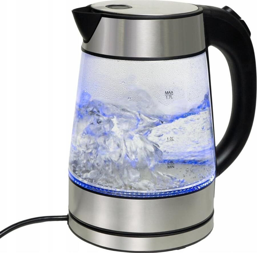 RONN Waterkoker glas Waterkoker Zilver 21cm x 16cm x 25cm