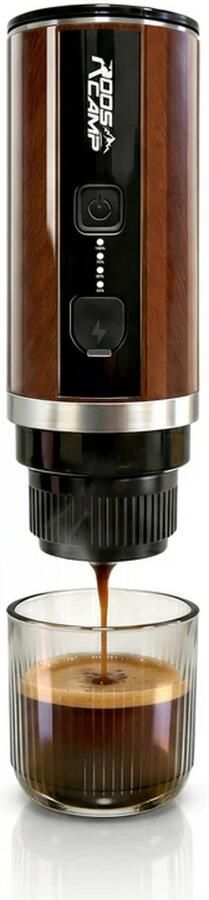 Rooscamp Draagbare Elektrische Espressomachine Koffiemachine Koffiezet apparaat voor Onderweg Reis & Camping Koffiezetapparaat Capsules & Gemalen Koffie Portable Espresso Machine Snelle Waterverwarming 20 bar 12 volt
