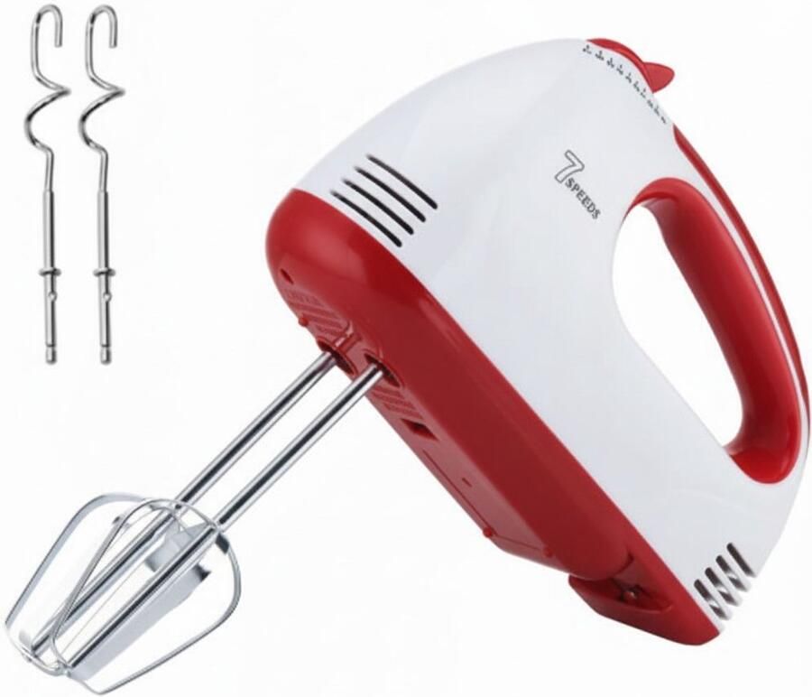 Rosberg Handmixer – 7 Snelheden – Inclusief Deeghaken en Kloppers