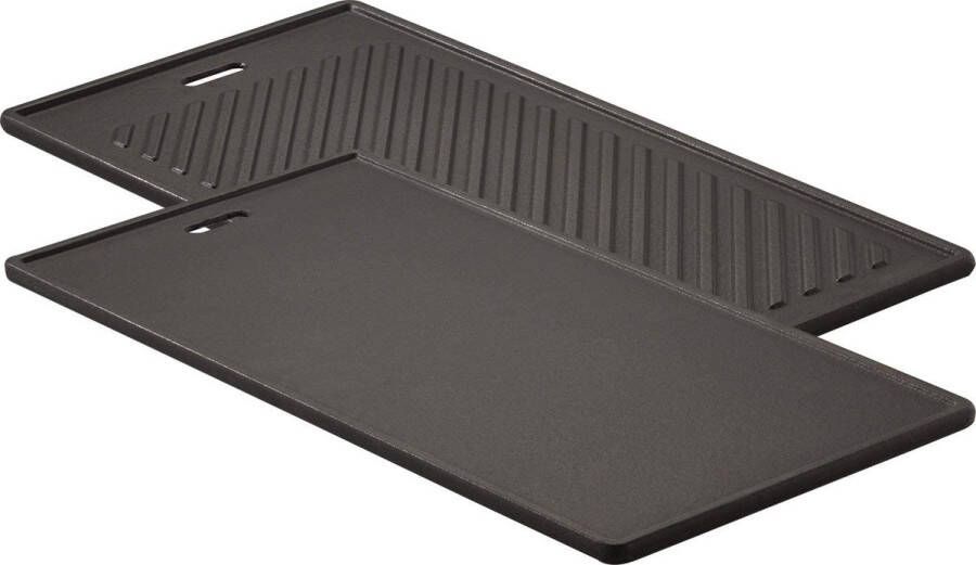 Rösle Barbecue BBQ Accessoire Videro Grillplaat 24x45 cm Gietijzer Grijs