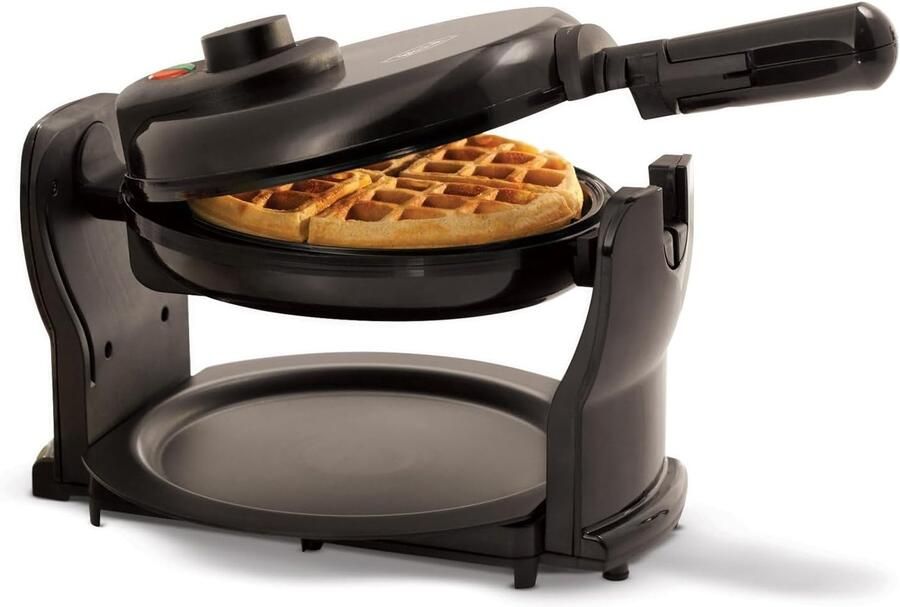 Roterende Wafelijzer Belgische Wafels 17 8 cm PFOA-vrij Antiaanbaklaag Wafelmachine