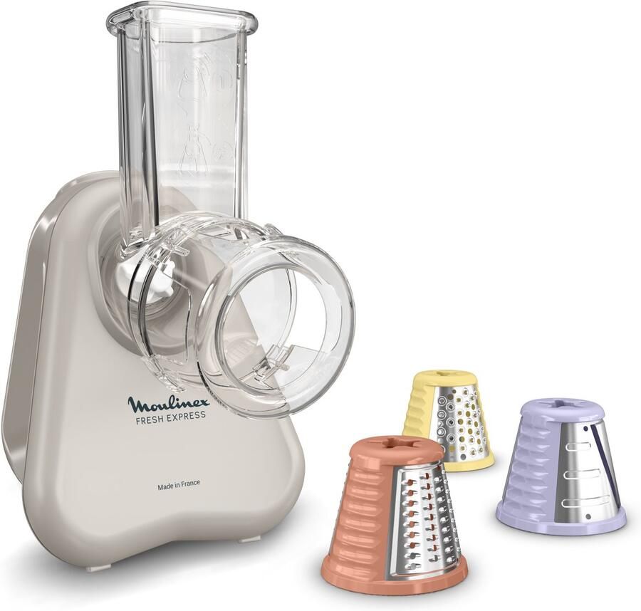 Moulinex Fresh Express DK853BE0 – Elektrische groentesnijder 3-in-1 – Direct-serve systeem – Compact design – 150 W – Elektrische rasp
