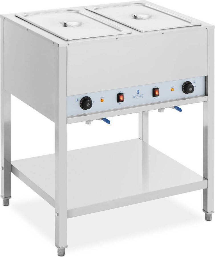 Royal Catering Professionele Combisteel Etagere Keramisch Verwamd 2 Niveaus 1000