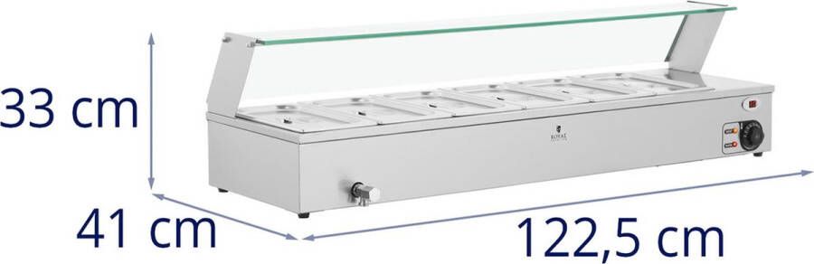 Royal Catering bain marie 6 GN 1 3 bakken - Foto 2
