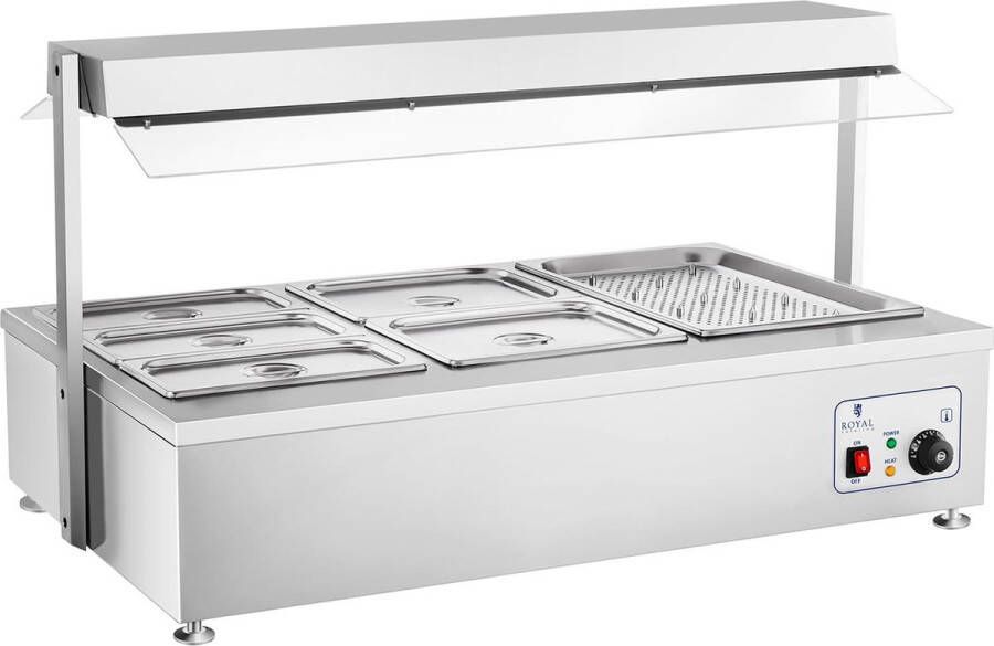 Royal Catering Professionele Combisteel Etagere Keramisch Verwamd 2 Niveaus 1000