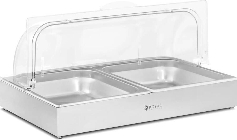 Royal Catering Buffetvitrine 2 x 4 L 535 x 335 x 250 mm