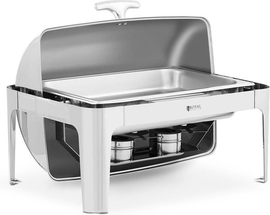 Royal Catering Chafing dish GN 1 1 royal_catering 8.5 L 2 Brandstofcellen roltop - Foto 1