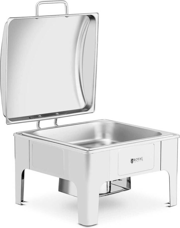 Royal Catering Chafing dish GN 2 3 5.3 L 1 Brandstofcel halfrond