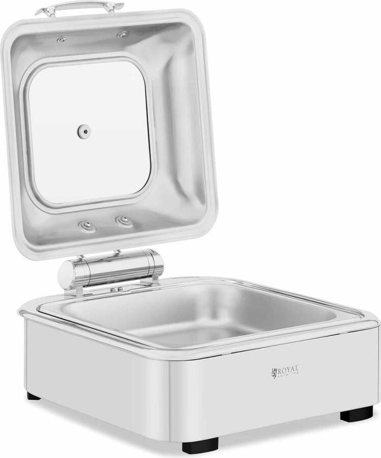 Royal Catering Chafing dish GN 2 3 5.3 L kijkvenster