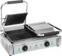 Royal Catering Dubbele contactgrill geribbeld 2 x 1.800 W - Thumbnail 1
