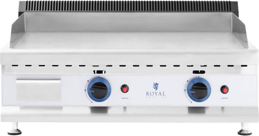 Royal Catering Dubbele gasgrill 60 x 40 cm glad 2 x 3.100 W aardgas 20 mbar - Foto 2
