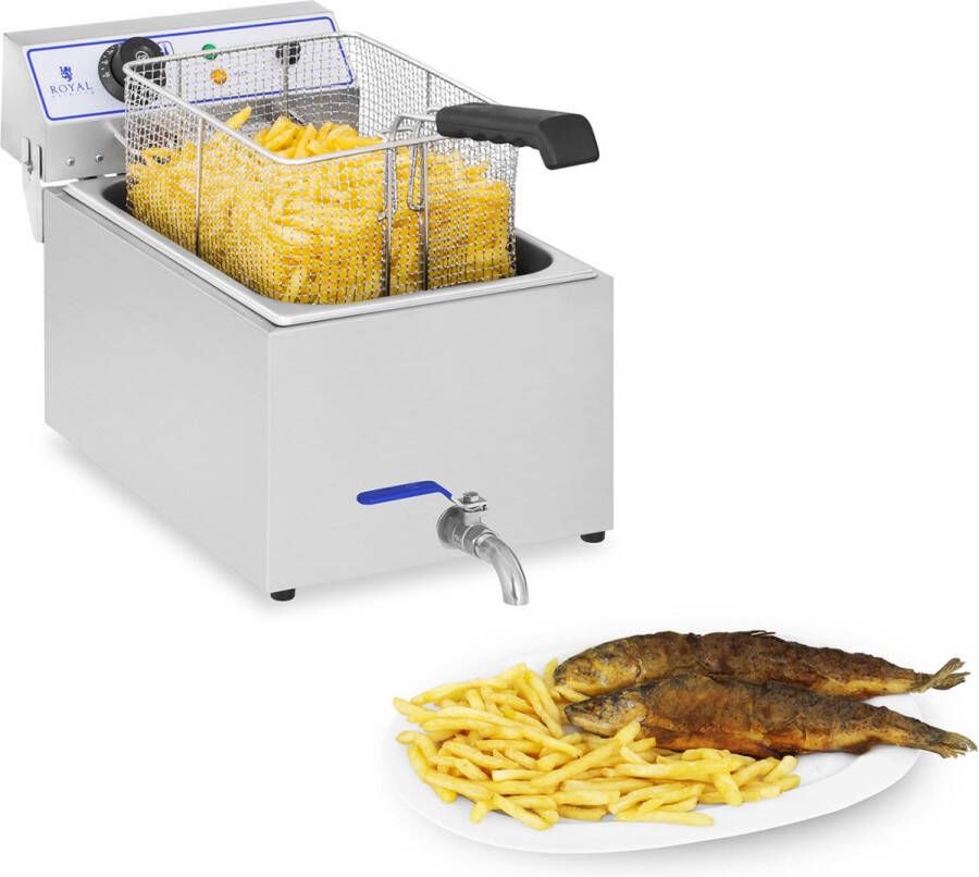 Royal Catering Elektrische friteuse 17 Liter ook geschikt voor vis