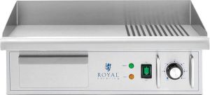 Royal Catering Elektrische grillplaat 360 x 560 mm Ribber + Flat 3.000 W