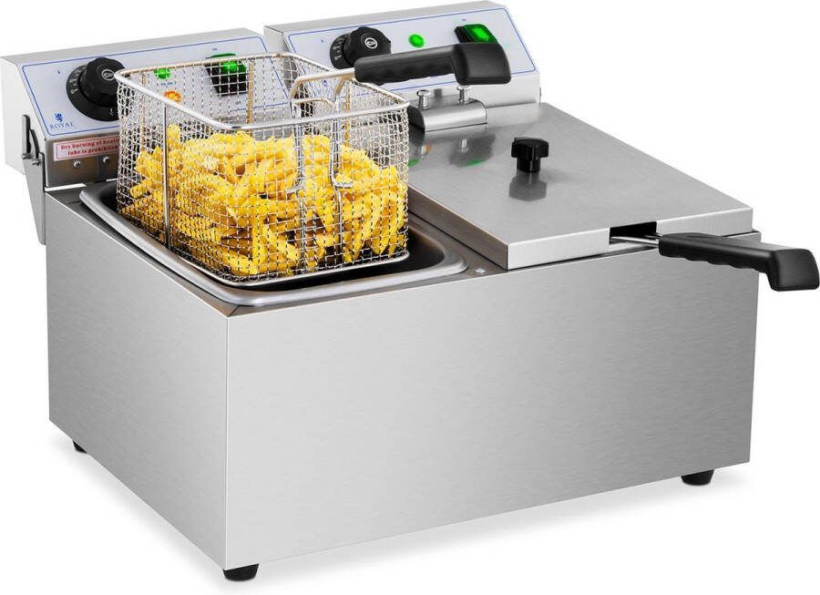 Royal Catering Elektrische friteuse 2 x 8 liter 230 V