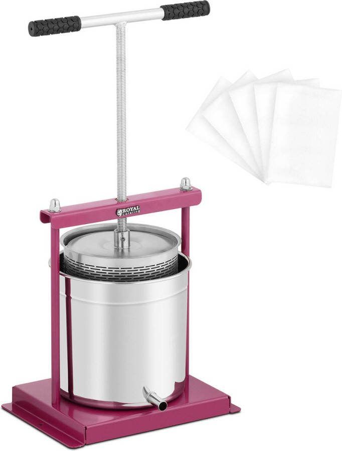 Royal Catering Fruitpers RVS ijzer 12 l incl. 5 persdoeken
