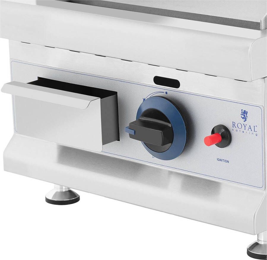 Royal Catering Gasbakplaat 35 x 40 cm glad 3.000 W aardgas 0 03 bar - Foto 2