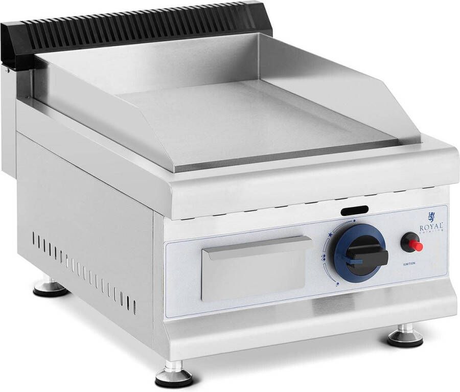 Royal Catering Gasbakplaat 35 x 40 cm glad 3.000 W aardgas 0 03 bar