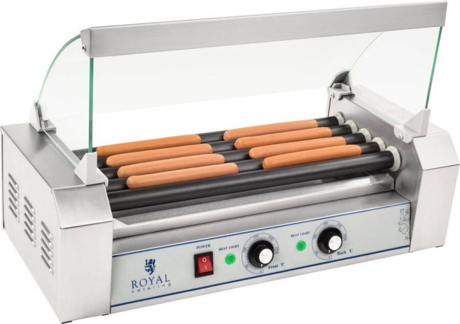 Royal Catering Hotdog Grill 5 rollers Teflon - Foto 2
