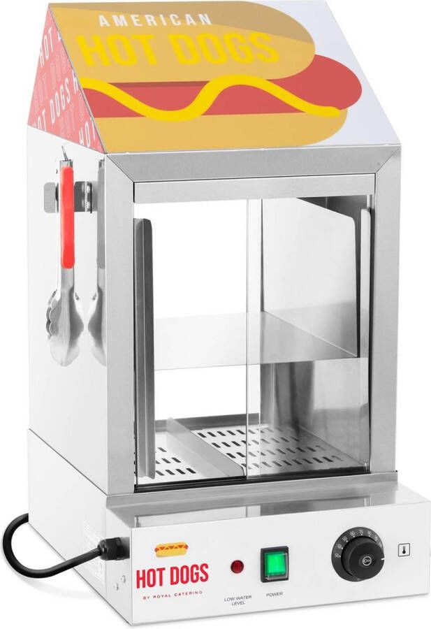 Royal Catering Hotdog stoompan 100 hotdogs 25 broodjes 1000 W