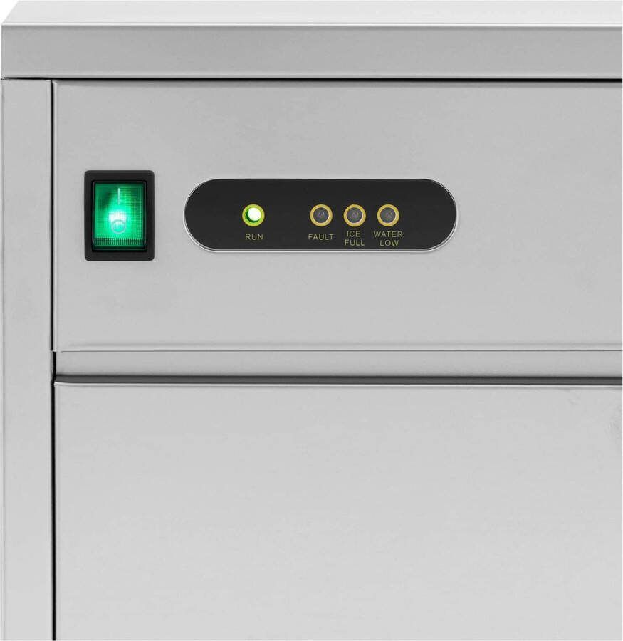 Royal Catering IJsmachine 50kg 24u 7 kg capaciteit 310 W RVS - Foto 2