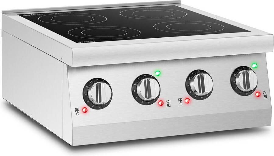 Royal Catering Inductieplaat 4 borden Ø 12 26 cm draagbaar