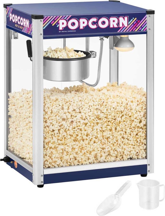 Royal Catering Popcorn Machine blauw 8 ons - Foto 1