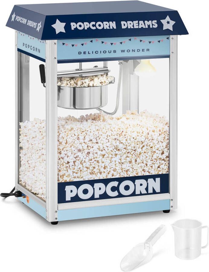 Royal Catering Popcorn Machine blauw