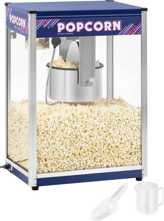 Royal Catering Popcorn Machine blauw 16 ons XXL - Foto 1