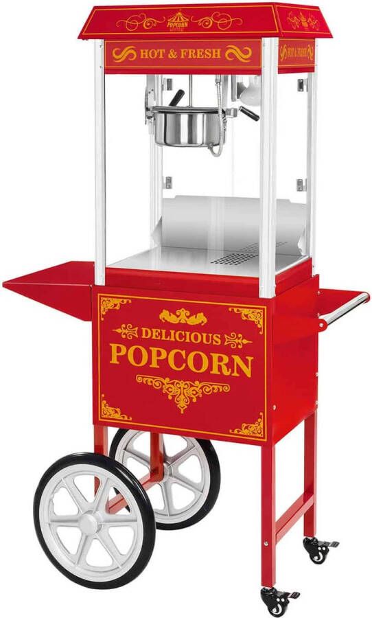 Royal Catering Popcornmachine met onderstel Amerikaans ontwerp rood - Foto 2