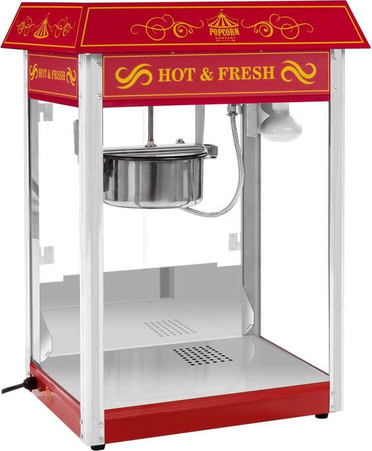 Royal Catering Popcornmachine Retro design Rood