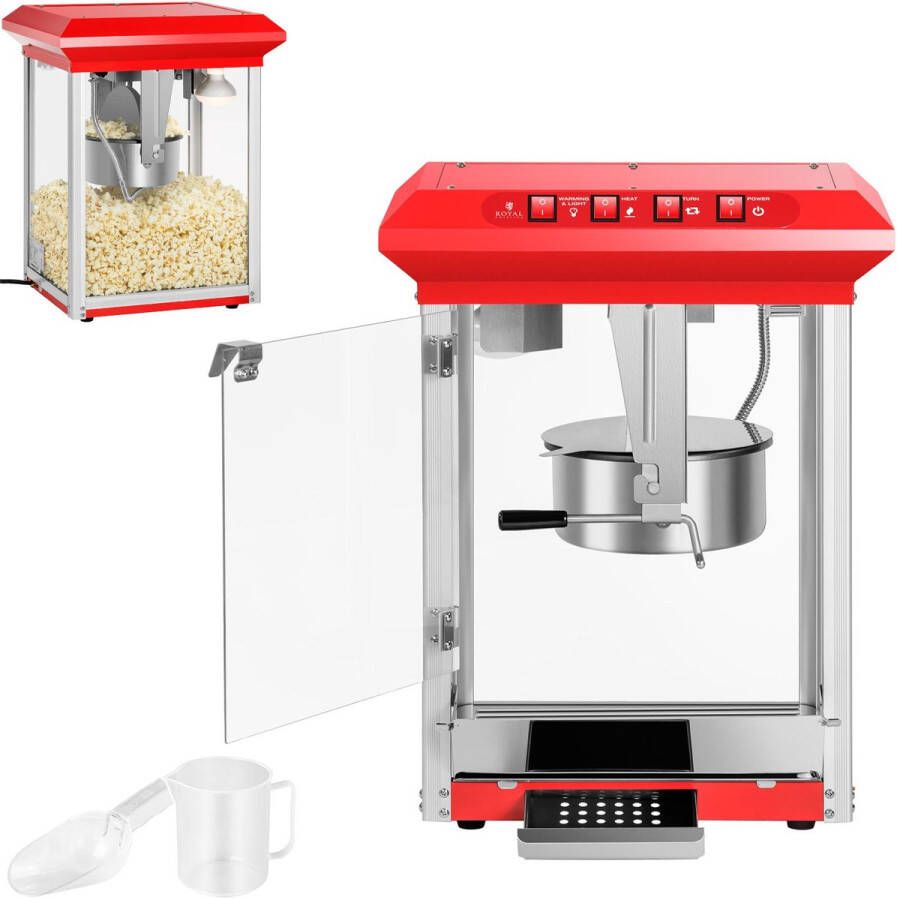Royal Catering Popcornmachine Rood Popcorn 8 oz