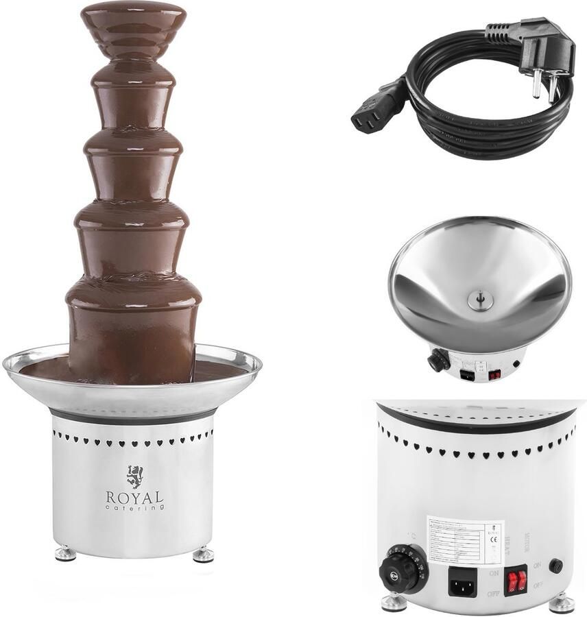 Royal Catering Chocoladefontein 5 verdiepingen 6 kg