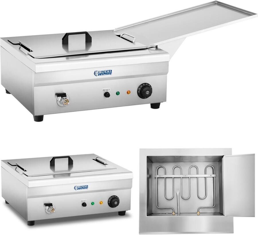 Royal Catering Friteuse 18 liter 3.200 W koude zone