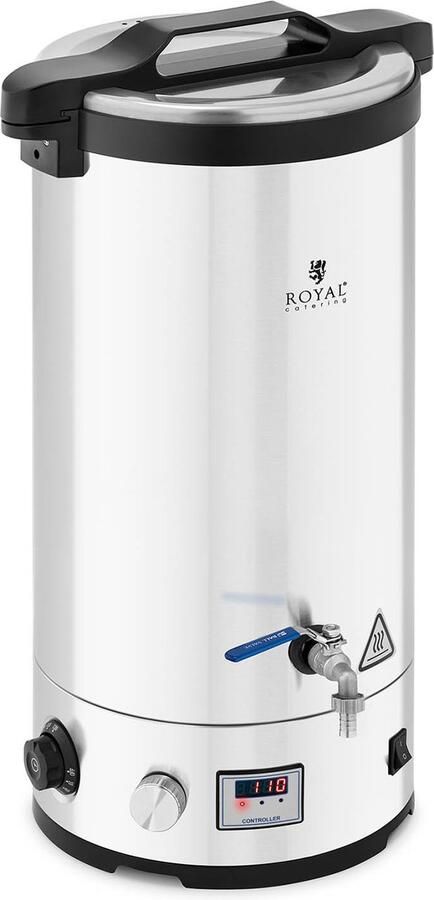Royal Catering Pureerketel 30 L 700 1.800 2.500 W 30-110 ° C roestvrij staal LED weergave timer