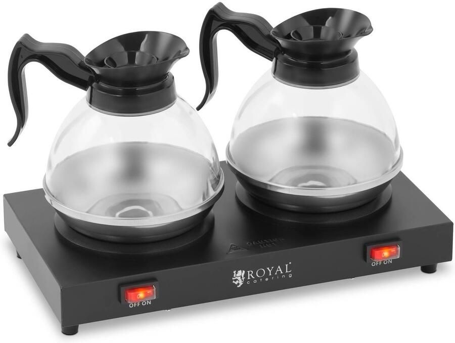 Royal Catering Verwarmingsplaat 160 W voor thee en koffie 2 kannen