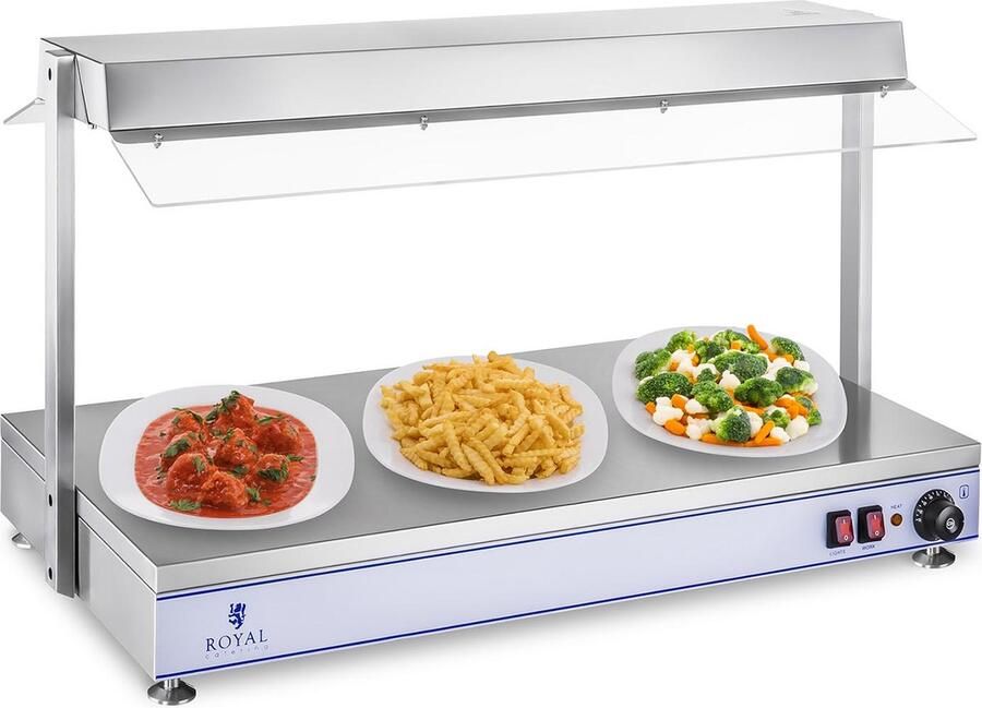 Royal Catering Warmhoudplaat 3 halogeenlampen 1.550 W